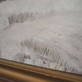 Painting „The Winterscape”, Scandinavian design, 1960s