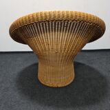 Vintage Egon Eiermann wicker chair model E 10