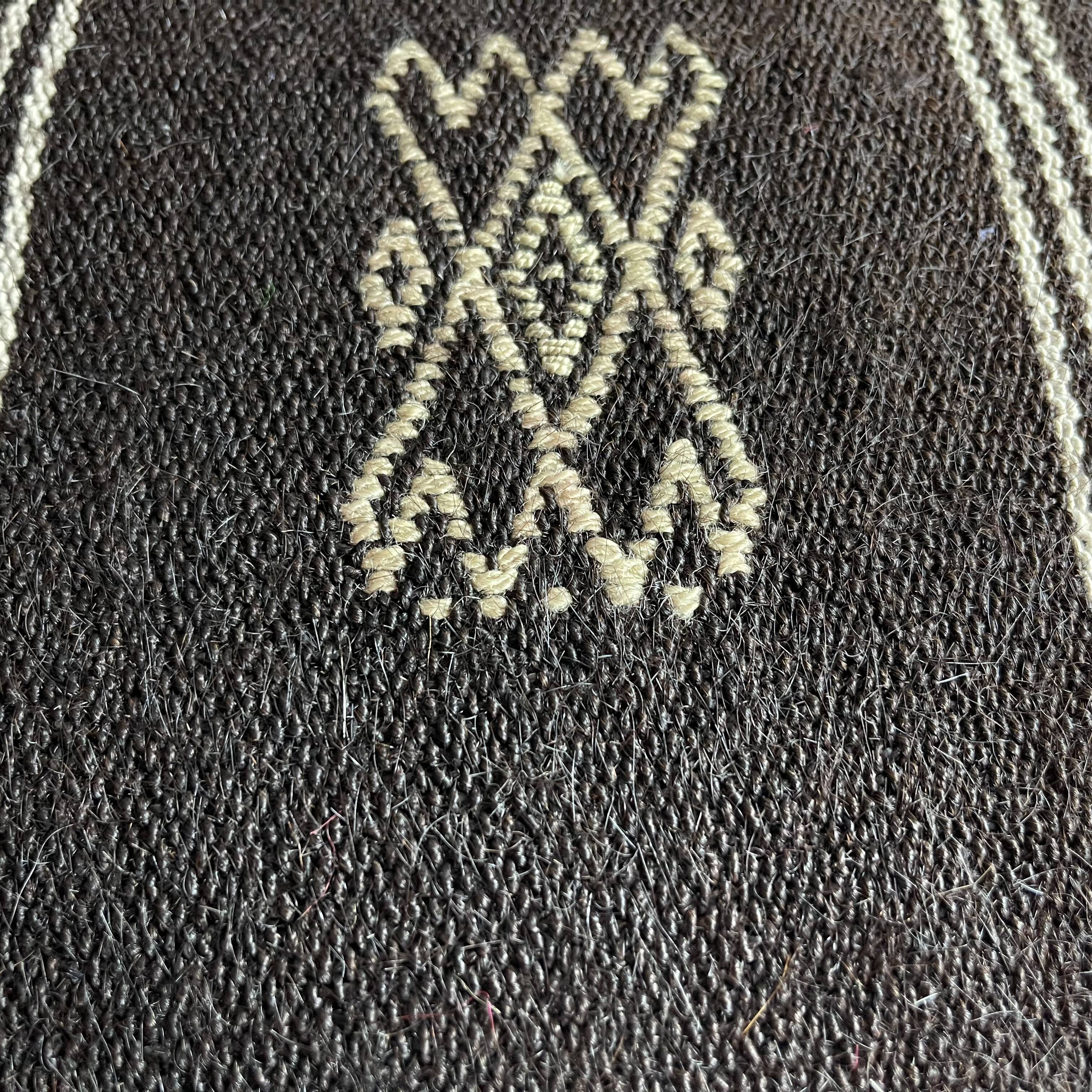 Vintage turkish kilim cushion cover , 55 x 55 cm