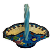 Small Longwy enamel basket