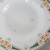 Set de  12 assiettes creuses en faïence de Longwy