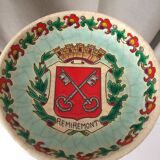 Pocket empty or cup in emaux of longwy remiremont vosges