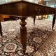 Old English Writing Desk with black leather top