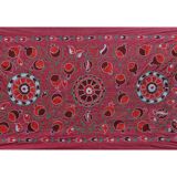 Hand knotted rug, vintage Turkish rug 93x195 cm