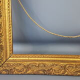 Old wooden frame - golden stucco period 1900 66x50cm, leaf 57x41 cm S26