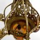 Gilded bronze and blown glass paste chandelier, Muller Frères, Art Deco