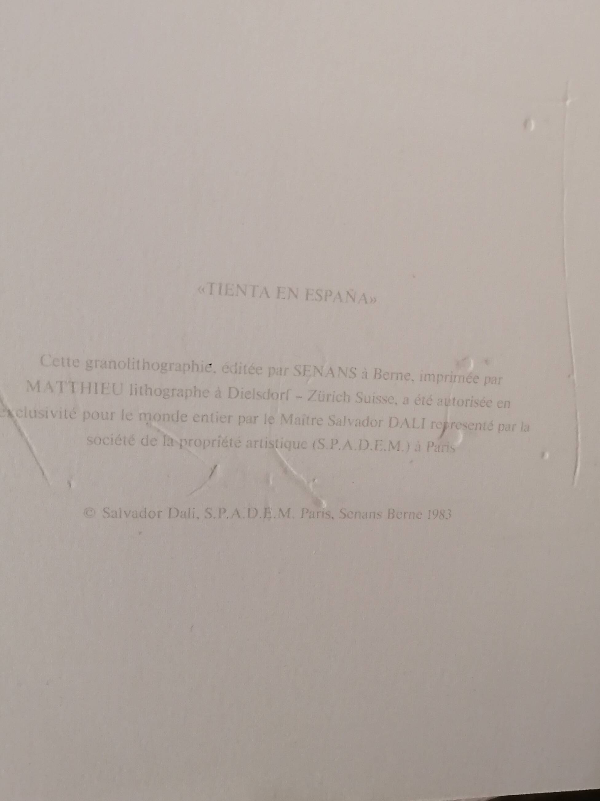 Salvador Dali (1904-1989) Tenta in Spain