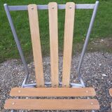 Lot de 4 chaises de bistrot fer et bois