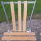 Lot de 4 chaises de bistrot fer et bois