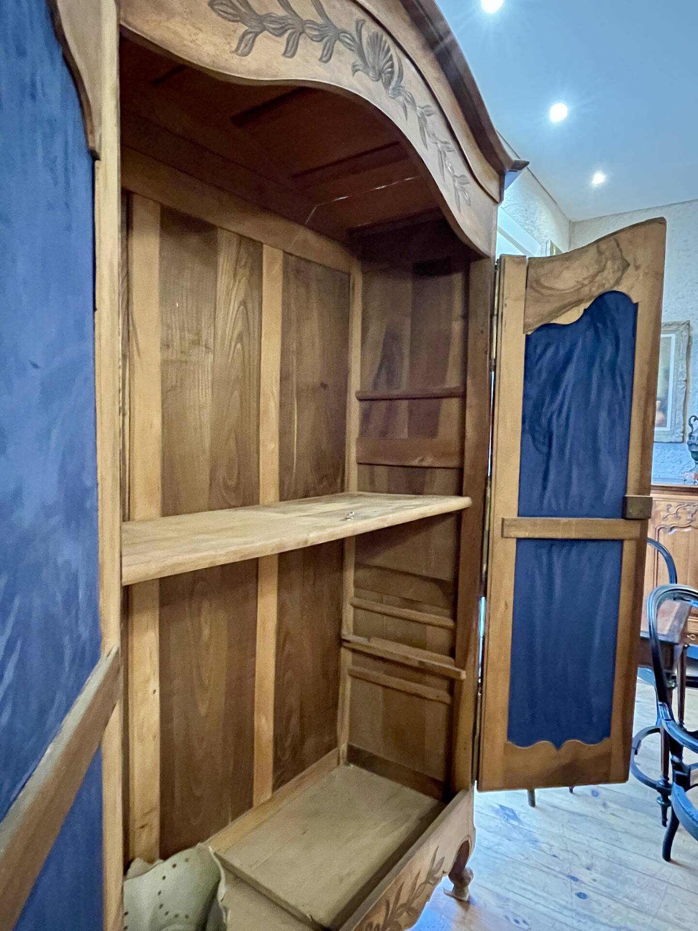 19th-century Vendée wedding armoire in walnut