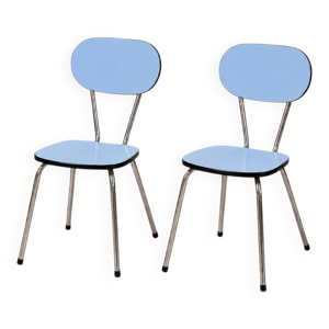 2 chaises vintage en - formica