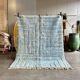 Berber Moroccan Mrirt blue wool rug
