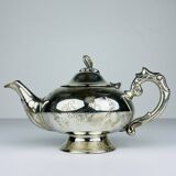 Vintage silver-plated teapot, Italy 1950s