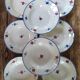 8 hollow plates Digoin Sarreguemines model Mary Lou