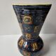 Large baluster vase in ceramic with vintage geometric patterns - pottery An