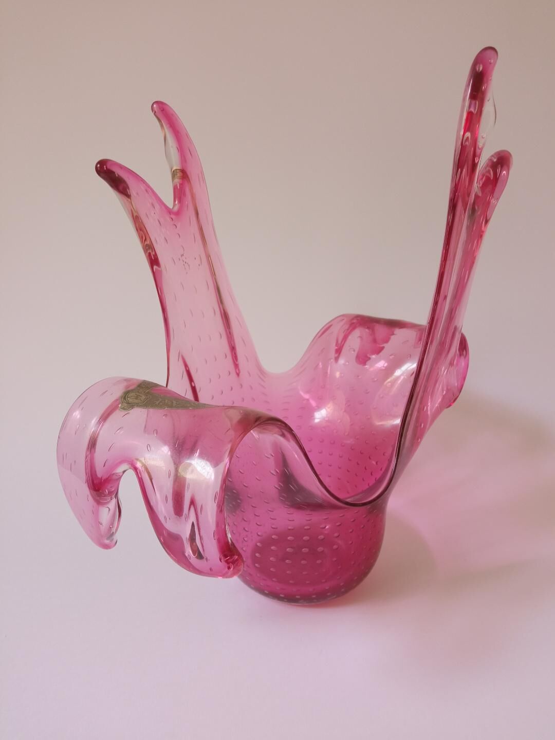 Vase, art glassware P. Schneider, 70s