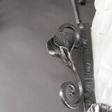 Pair of Wrought Iron Wall Lights by Degué, Art Deco, France, c. 1930