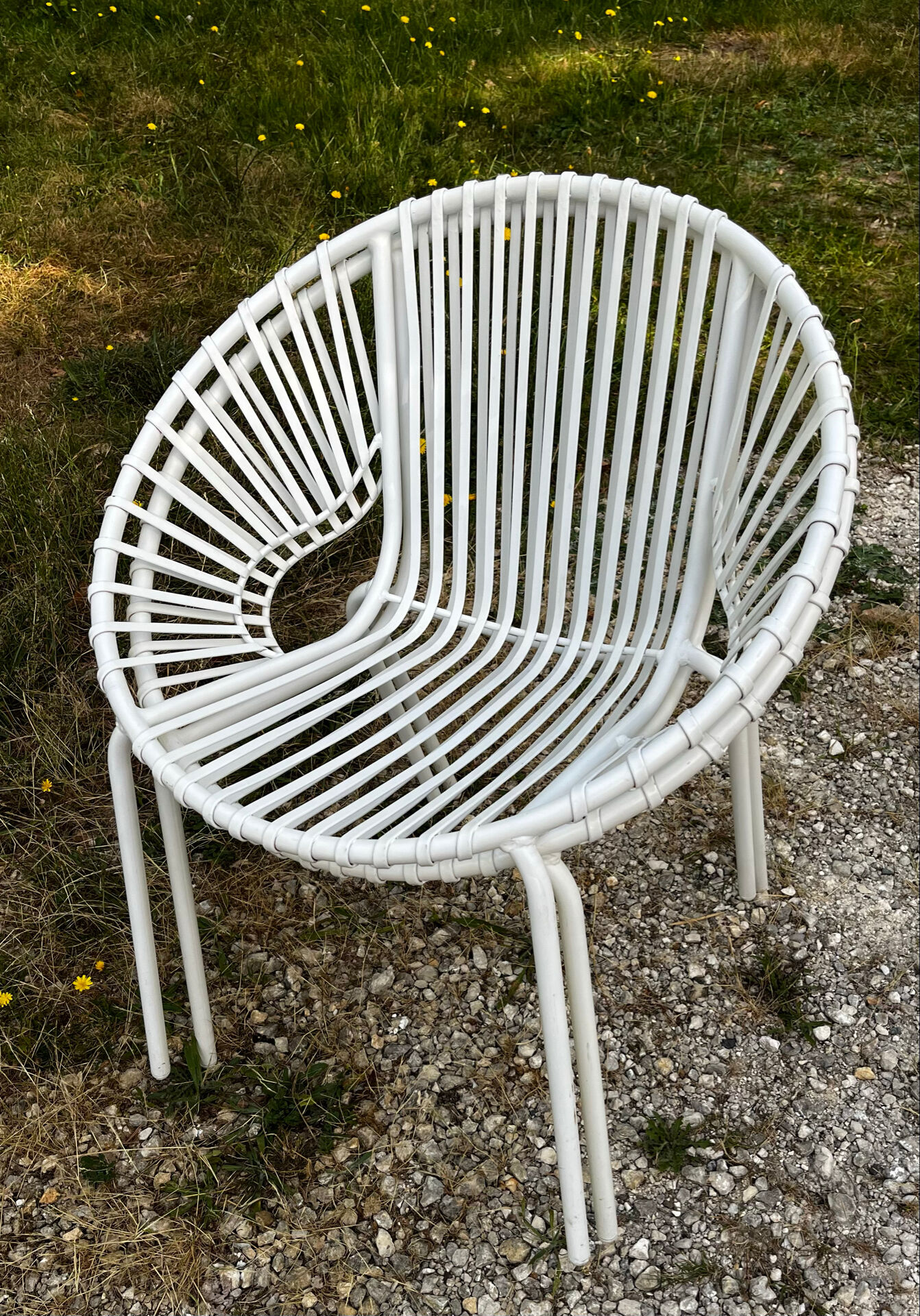 Paire de fauteuils de jardin vintage