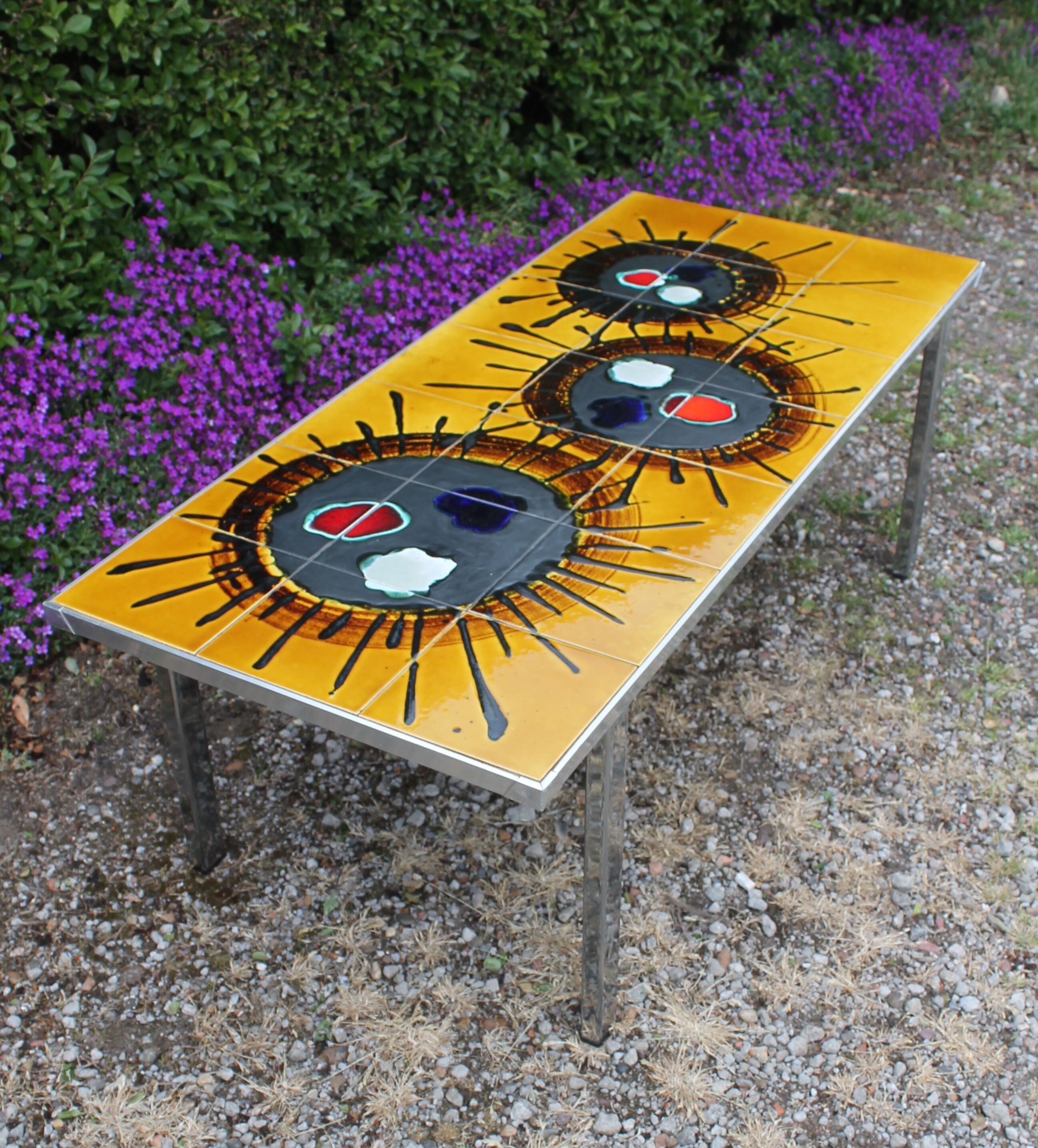 Juliette Belarti old large vintage coffee table 70 's
