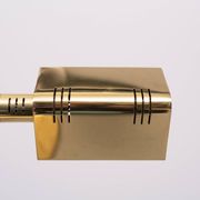 Holtkoetter adjustable Brass swing arm floor lamp. Germany