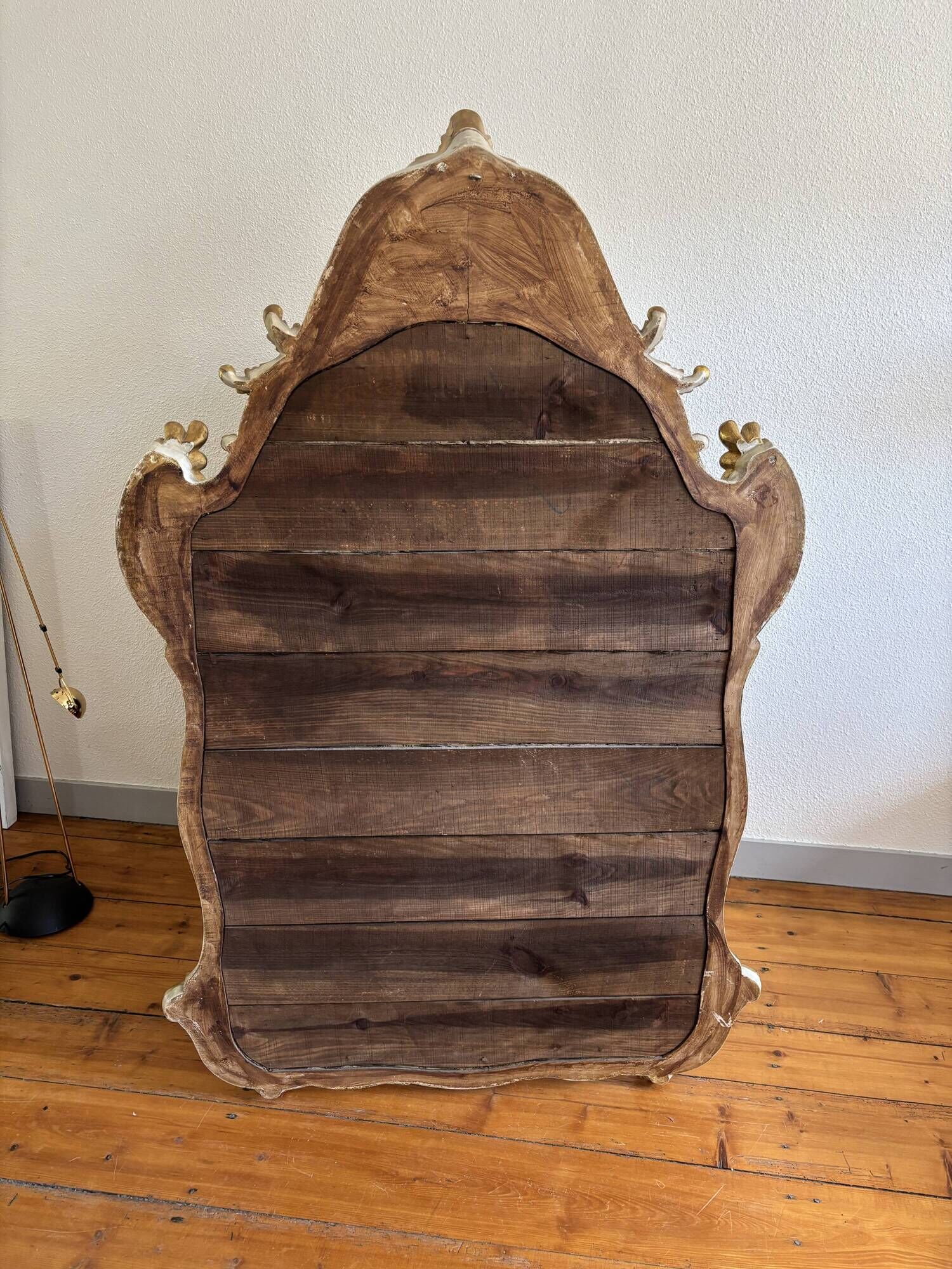 Large gold mirror in Louis XV style