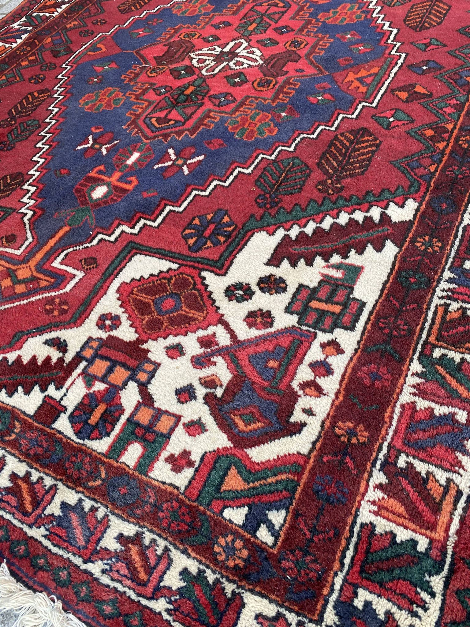 Tapis ancien persan Hamadan 160x218 cm