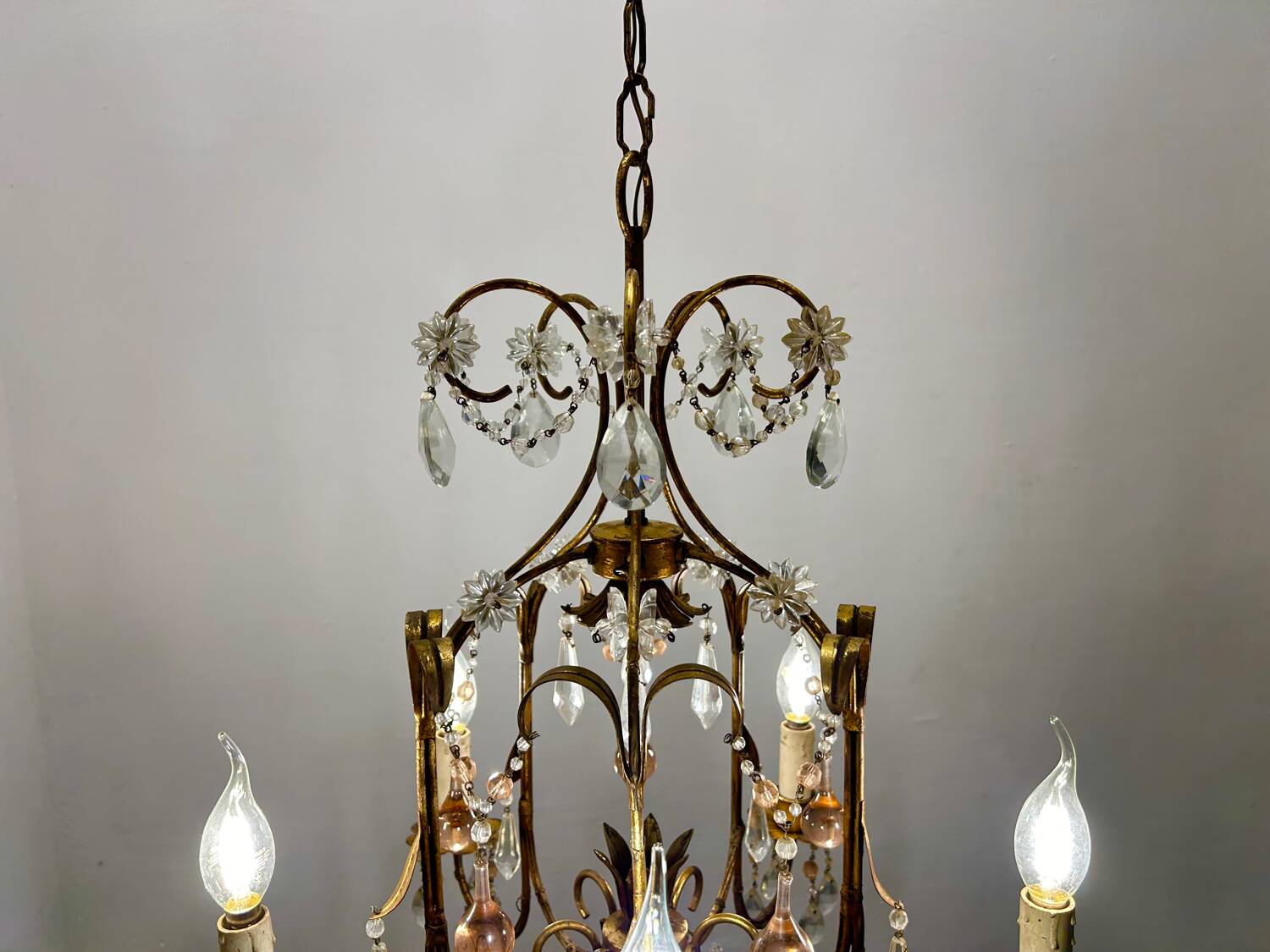 Florentine Murano Glass Drop Chandelier