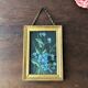 Petit cadre tableau bouquet de myosotis