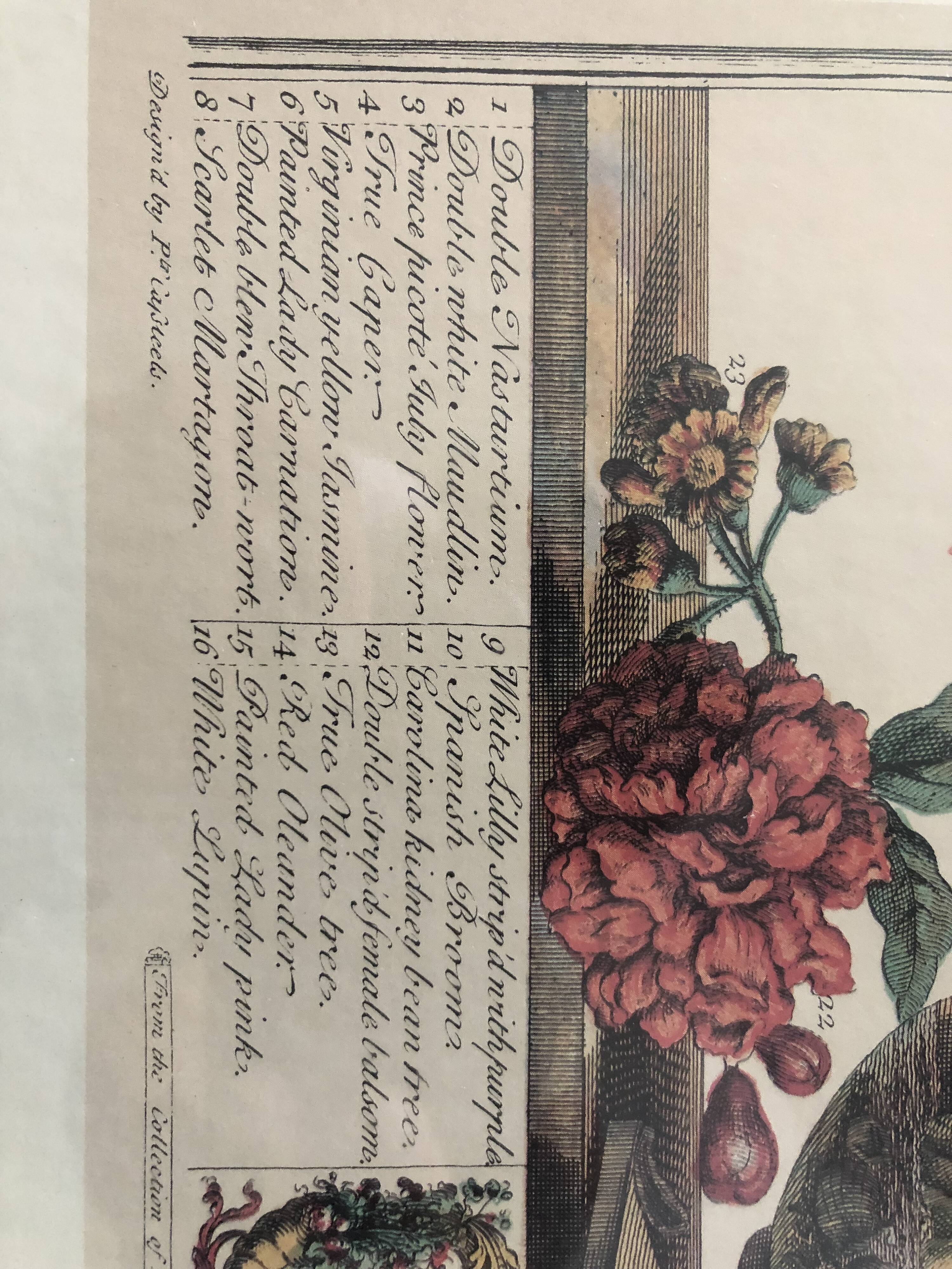 Table poster of the month of July