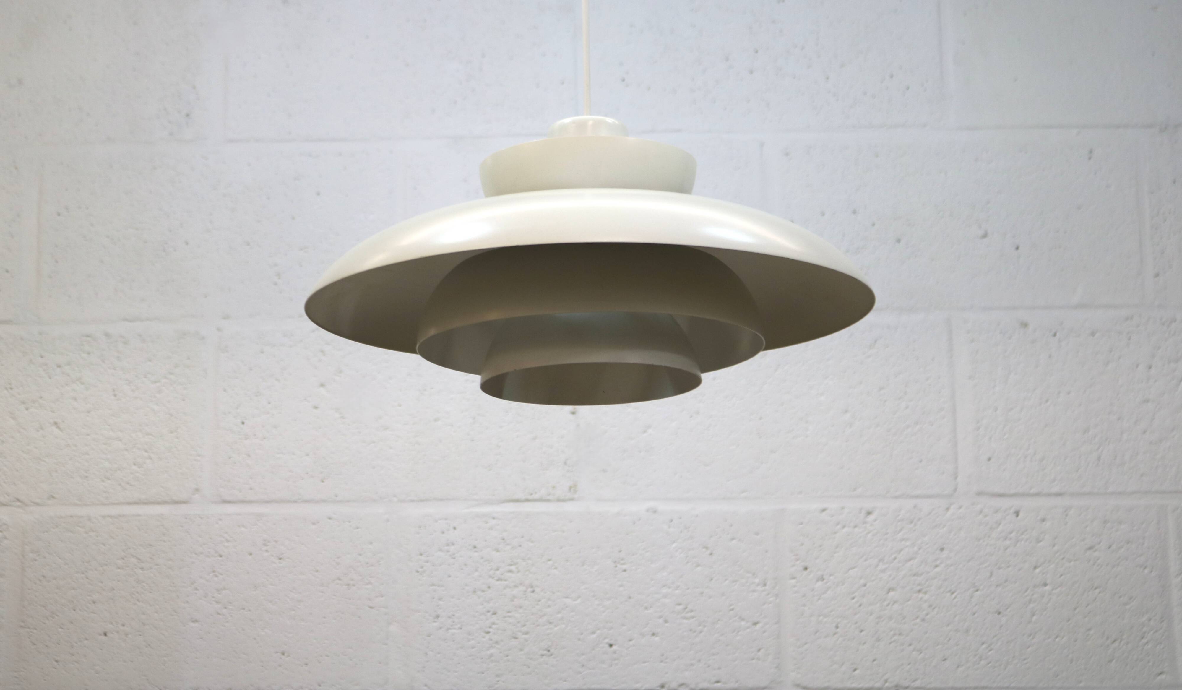 Original white Danish pendant lamp - Fog and Morup by Jo Hammerborg - Model