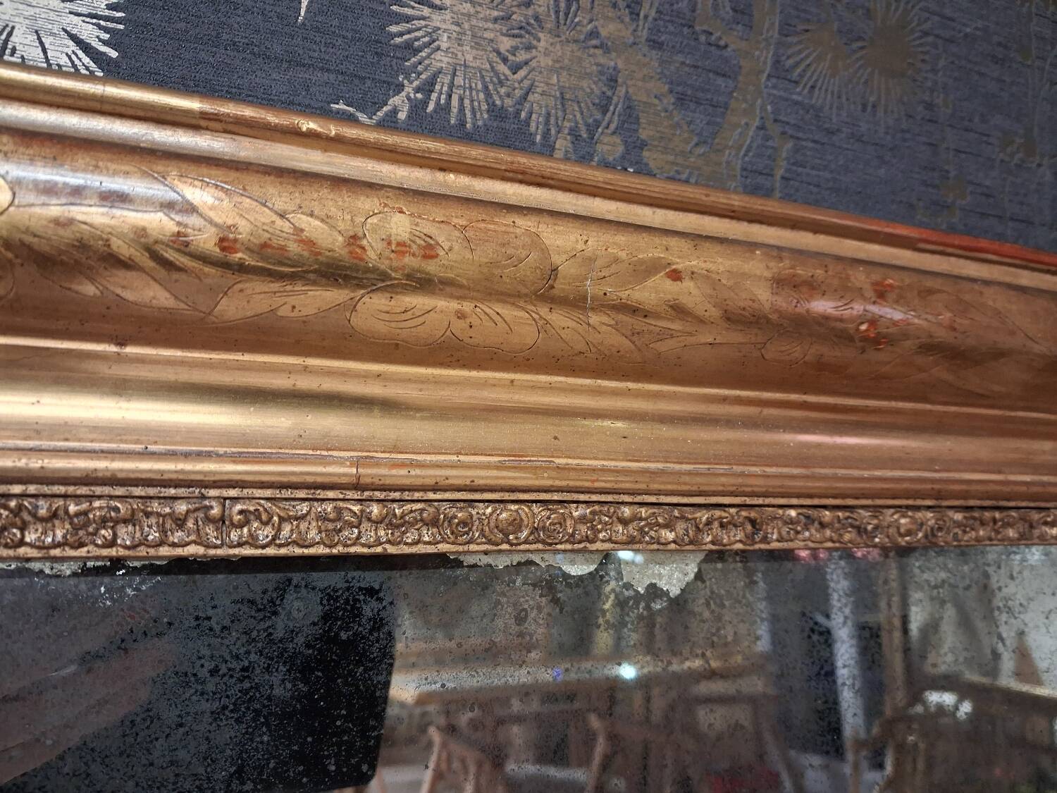 Louis Philippe period mirror 132 x 97