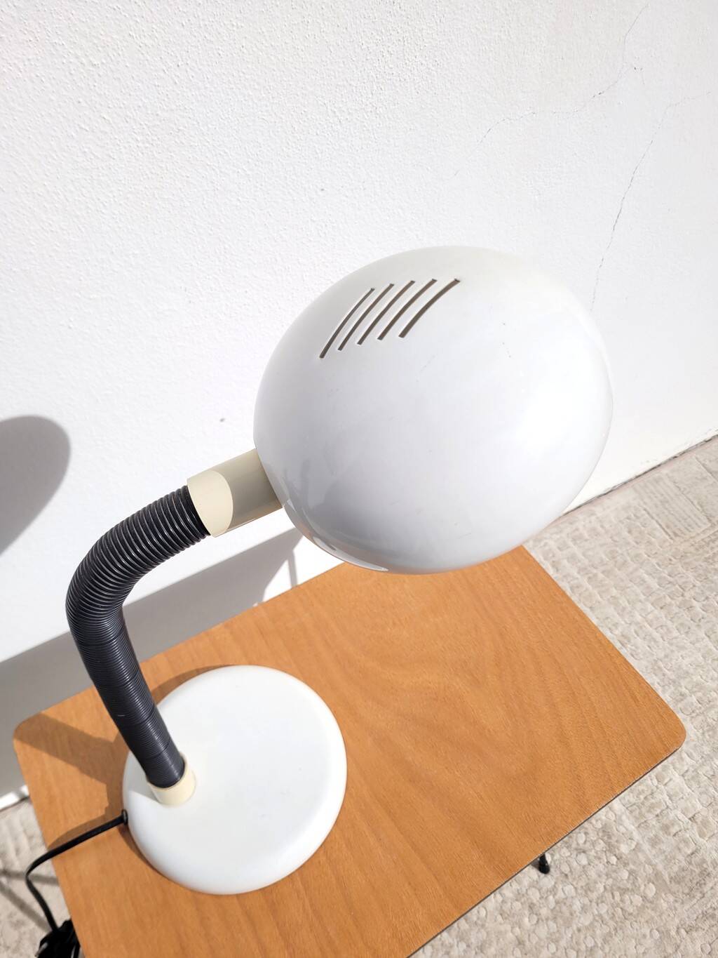 Lampe flexible blanche, années 80