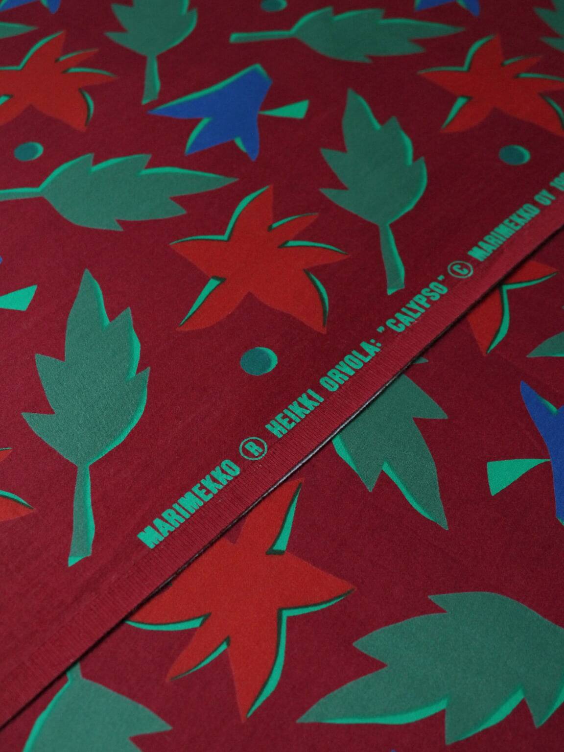 Tissu en coton Heikki Orvola "Calypso" 1,47x1,90m, pour Marimekko, 1987