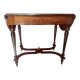 Drop-leaf centre table in Napoleon III marquetry.