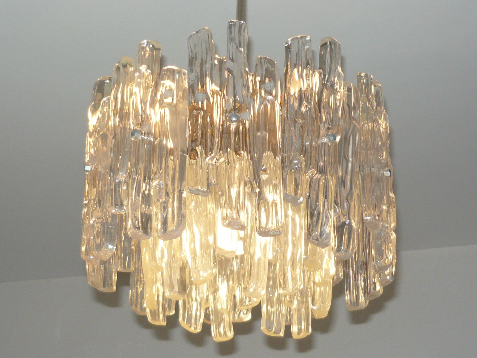 Kalmar 'ice cubes' in lucite 4 fires, 60s