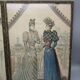 Paire de gravures de mode anciennes