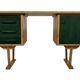 Bureau vintage des années 1960, design de bureau compact