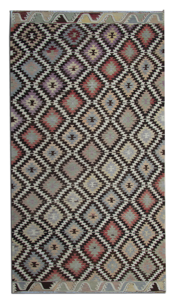 Ancien tapis turc kilim 165 x 312 cm