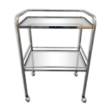 70s chrome and smoked glass server