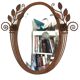 Art Deco mirror from the 1930s in hammered steel.