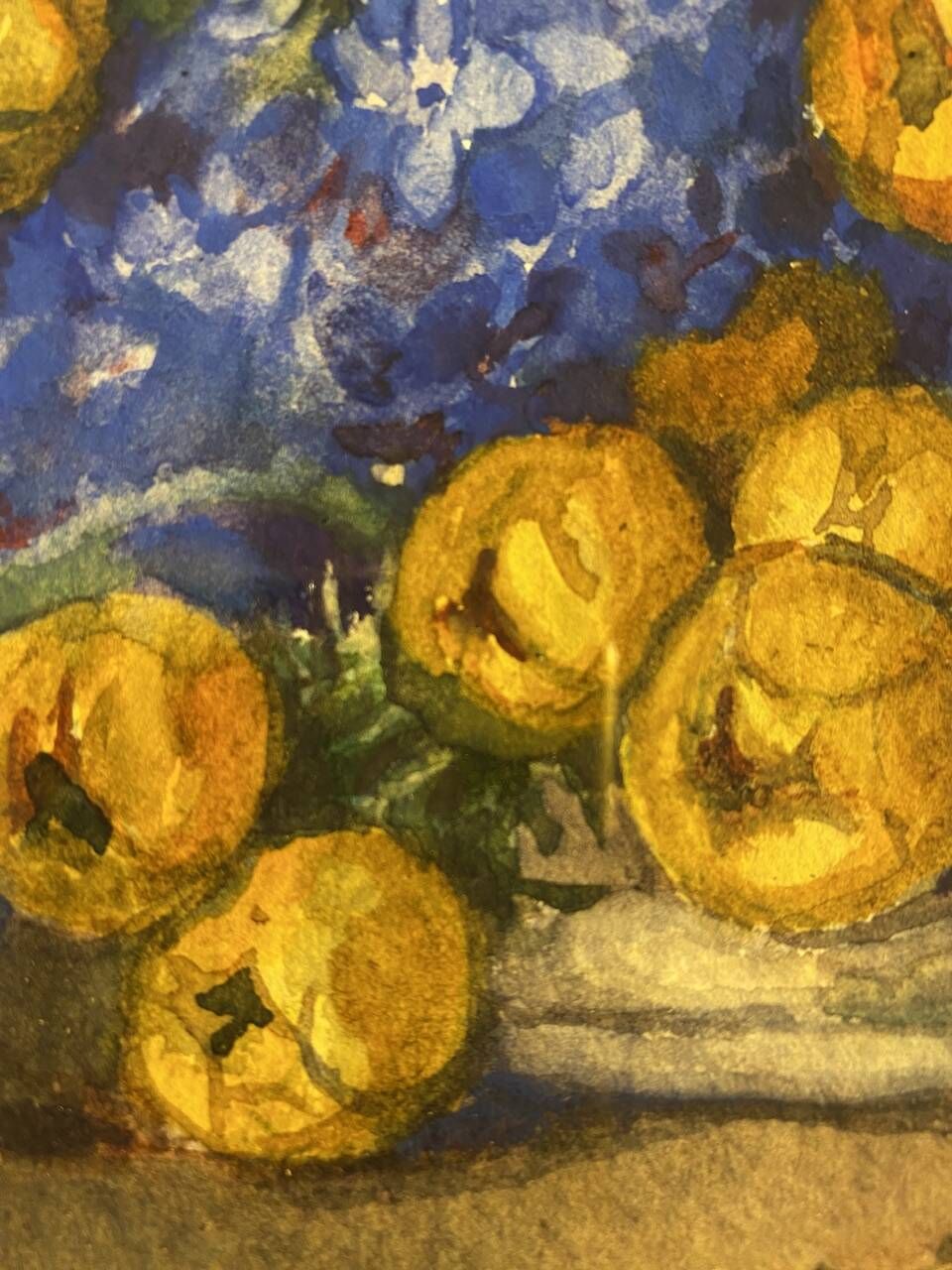 Old painting, still life with flowers, signed Marie Piat (1880-1977)