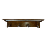 Wooden wall-mounted coat rack and hat rack, 1960/70