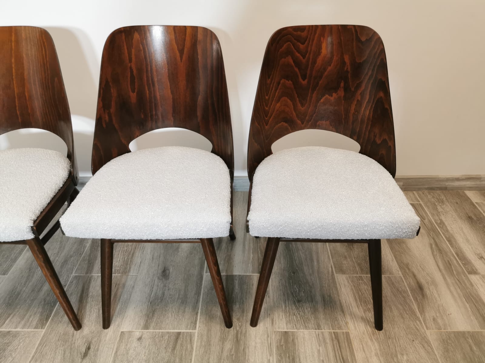 Dining Chairs by Radomir Hoffman for Ton, 1950s, Set of 4