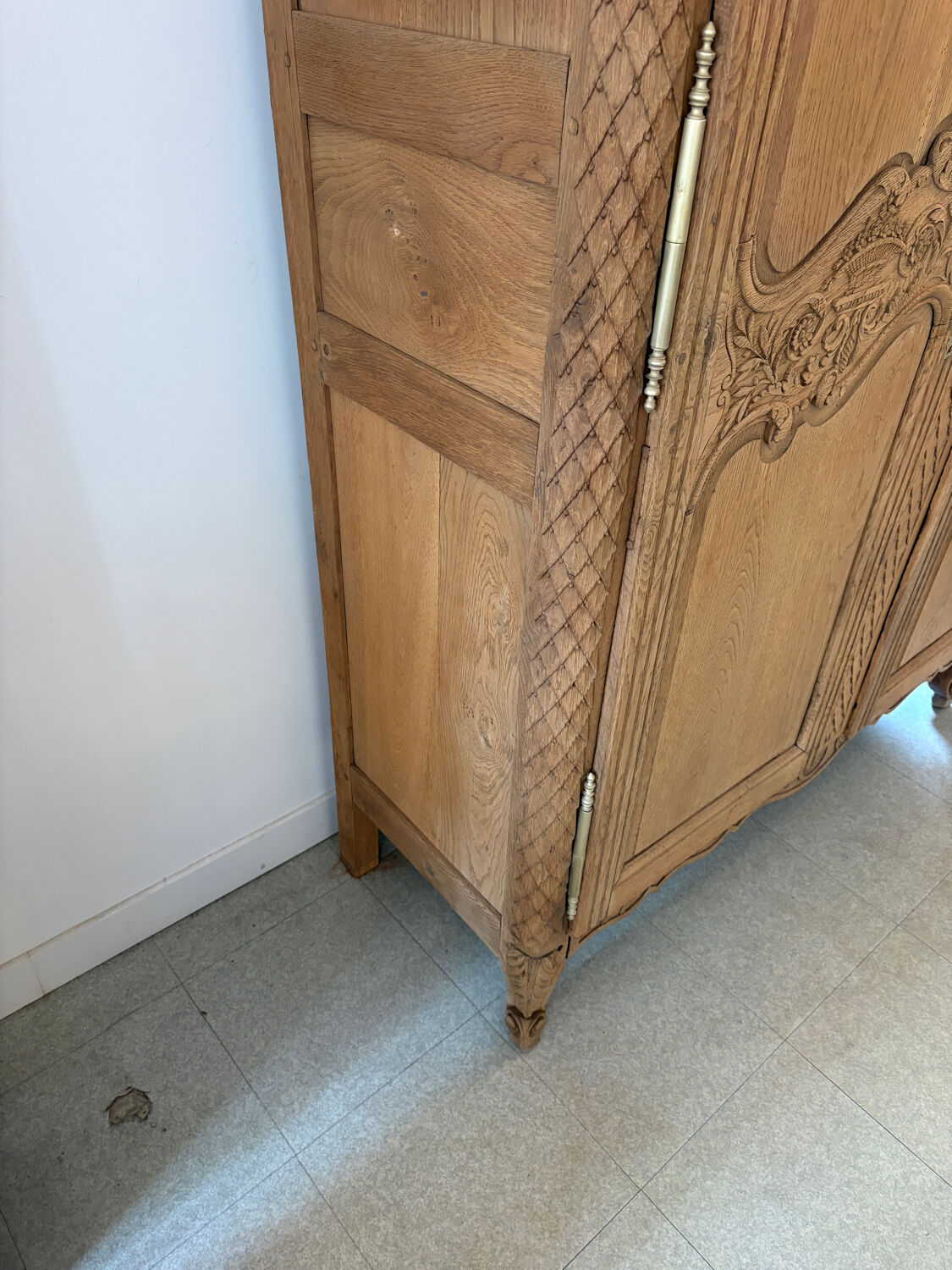Norman oak cabinet with sandblasted finish
