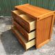 Vintage Scandinavian chest of drawers with 4 drawers in solid pine