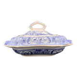 David Johnston - Plat légumier faïence fine de Bordeaux service Turc bleu circa 1840
