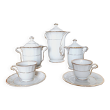 Coffee Service 12 Complete Services in Limonge France Model Versailles Porcelain