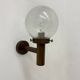Set of 2 globe glass wall lamps sconces by Lisa Pape Sweden , 1970s