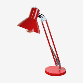 Red industrial lamp