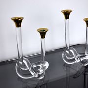 Pair of candle holders Dorothy Thorpe, lucite, 1970